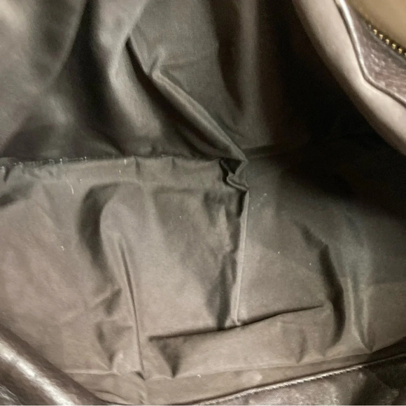 COLE HAAN Large Baguette Shaped With 3 Compartments Gold Hardware Shoulder  Bag - Picture 14 of 16